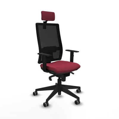 Chaise de Bureau avec Appui-tête Piqueras y Crespo 1D066G2 Bordeaux