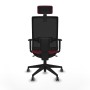 Chaise de Bureau avec Appui-tête Piqueras y Crespo 1D066G2 Bordeaux