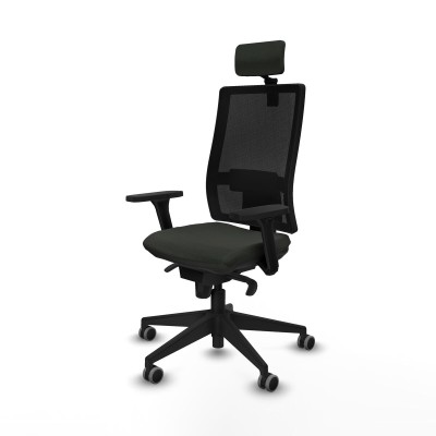 Office Chair with Headrest Piqueras y Crespo 3D066G2 Black