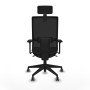 Chaise de Bureau avec Appui-tête Piqueras y Crespo 3D066G2 Noir