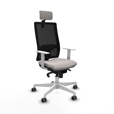 Chaise de Bureau avec Appui-tête Piqueras y Crespo 4B026G2 Blanc