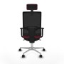 Chaise de Bureau avec Appui-tête Piqueras y Crespo 1D086N2 Bordeaux