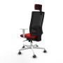 Chaise de Bureau avec Appui-tête Piqueras y Crespo 4B026G2 Rouge
