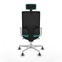 Chaise de Bureau avec Appui-tête Piqueras y Crespo 4B026G2 Turquoise