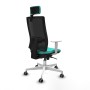 Chaise de Bureau avec Appui-tête Piqueras y Crespo 4B026G2 Turquoise