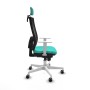 Office Chair with Headrest Piqueras y Crespo 4B026G2 Turquoise