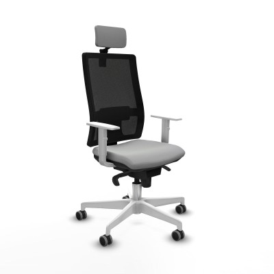 Chaise de Bureau avec Appui-tête Piqueras y Crespo 4B026G2 Gris clair