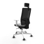 Office Chair with Headrest Piqueras y Crespo 4B026G2 Light grey