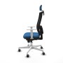 Chaise de Bureau avec Appui-tête Piqueras y Crespo 4B026G2 Bleu clair