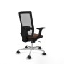Chaise de Bureau Piqueras y Crespo 2D086N0 Blanc Brun foncé