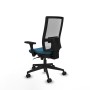 Chaise de Bureau Piqueras y Crespo 3D066N0 Blanc Vert pétrole