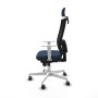 Office Chair with Headrest Piqueras y Crespo 4B026G2 Navy Blue