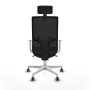 Office Chair with Headrest Piqueras y Crespo 4B026G2 Navy Blue