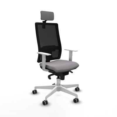 Chaise de Bureau avec Appui-tête Piqueras y Crespo 4B026G2 Gris