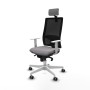 Chaise de Bureau avec Appui-tête Piqueras y Crespo 4B026G2 Gris