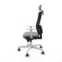 Chaise de Bureau avec Appui-tête Piqueras y Crespo 4B026G2 Gris