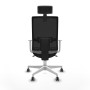 Chaise de Bureau avec Appui-tête Piqueras y Crespo 4B026G2 Gris