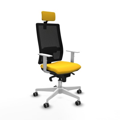 Chaise de Bureau avec Appui-tête Piqueras y Crespo 4B026G2 Jaune