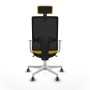Chaise de Bureau avec Appui-tête Piqueras y Crespo 4B026G2 Jaune