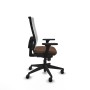 Chaise de Bureau Piqueras y Crespo 3D066N0 Blanc Brun foncé