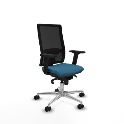 Office Chair Piqueras y Crespo 2D086N0 Black Petroleum green