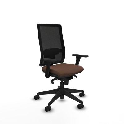 Chaise de Bureau Piqueras y Crespo 3D066N0 Noir Brun foncé