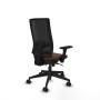 Chaise de Bureau Piqueras y Crespo 3D066N0 Noir Brun foncé