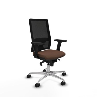 Chaise de Bureau Piqueras y Crespo 2D086N0 Noir Brun foncé