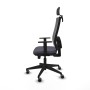 Office Chair with Headrest Horna Traslack Piqueras y Crespo 1D066G2 Dark grey