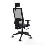Office Chair with Headrest Horna Traslack Piqueras y Crespo 1D066G2 Dark grey