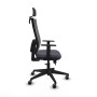 Office Chair with Headrest Horna Traslack Piqueras y Crespo 1D066G2 Dark grey