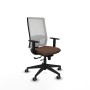 Chaise de Bureau Piqueras y Crespo 1D066G0 Blanc Brun foncé