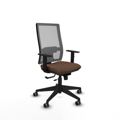 Chaise de Bureau Piqueras y Crespo 1D066G0 Gris Brun foncé