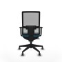 Chaise de Bureau Piqueras y Crespo 1D066G0 Gris Vert pétrole