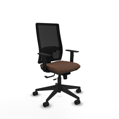 Chaise de Bureau Piqueras y Crespo 1D066N0 Noir Brun foncé