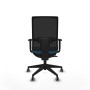 Office Chair Piqueras y Crespo 1D066G0 Black Petroleum green