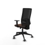 Chaise de Bureau Piqueras y Crespo 1D066G0 Noir Brun foncé