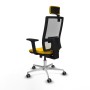 Chaise de Bureau avec Appui-tête Horna Traslack Piqueras y Crespo 2D086G2 Jaune
