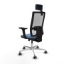 Chaise de Bureau avec Appui-tête Horna Traslack Piqueras y Crespo 2D086G2 Bleu ciel