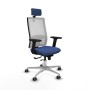 Office Chair with Headrest Horna Traslack Piqueras y Crespo 2D086G2 Navy Blue