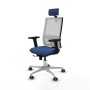 Office Chair with Headrest Horna Traslack Piqueras y Crespo 2D086G2 Navy Blue