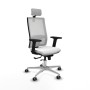 Chaise de Bureau avec Appui-tête Horna Traslack Piqueras y Crespo 2D086G2 Blanc