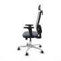 Office Chair with Headrest Horna Traslack Piqueras y Crespo 2D086G2 Grey