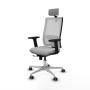 Chaise de Bureau avec Appui-tête Horna Traslack Piqueras y Crespo 2D086G2 Gris clair