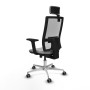 Chaise de Bureau avec Appui-tête Horna Traslack Piqueras y Crespo 2D086G2 Gris clair