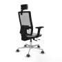 Chaise de Bureau avec Appui-tête Horna Traslack Piqueras y Crespo 2D086G2 Gris clair