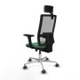 Chaise de Bureau avec Appui-tête Horna Traslack Piqueras y Crespo 2D086G2 Vert émeraude