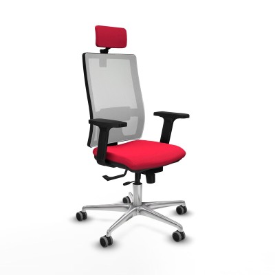 Chaise de Bureau avec Appui-tête Horna Traslack Piqueras y Crespo 2D086G2 Rouge