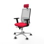Chaise de Bureau avec Appui-tête Horna Traslack Piqueras y Crespo 2D086G2 Rouge