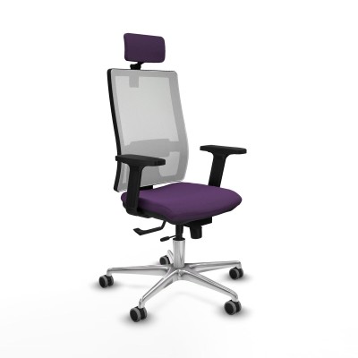 Chaise de Bureau avec Appui-tête Horna Traslack Piqueras y Crespo 2D086G2 Violet